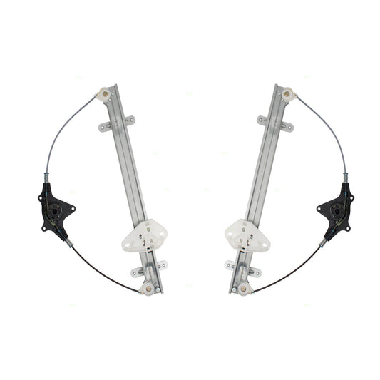 Pair Set Rear Power Window Lift Regulators Compatible with 06-14 Ridgeline Pickup Truck 72750SJCA01 72710SJCA01