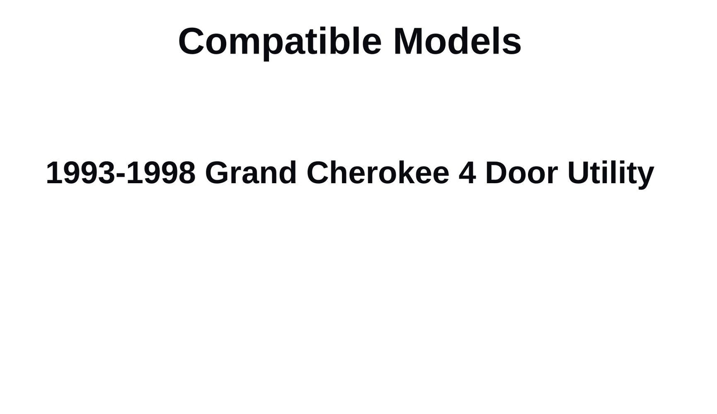 Privacy Passenger Right Side Rear Vent Glass Vent Window Compatible with Jeep Grand Cherokee 1993-1998 Models