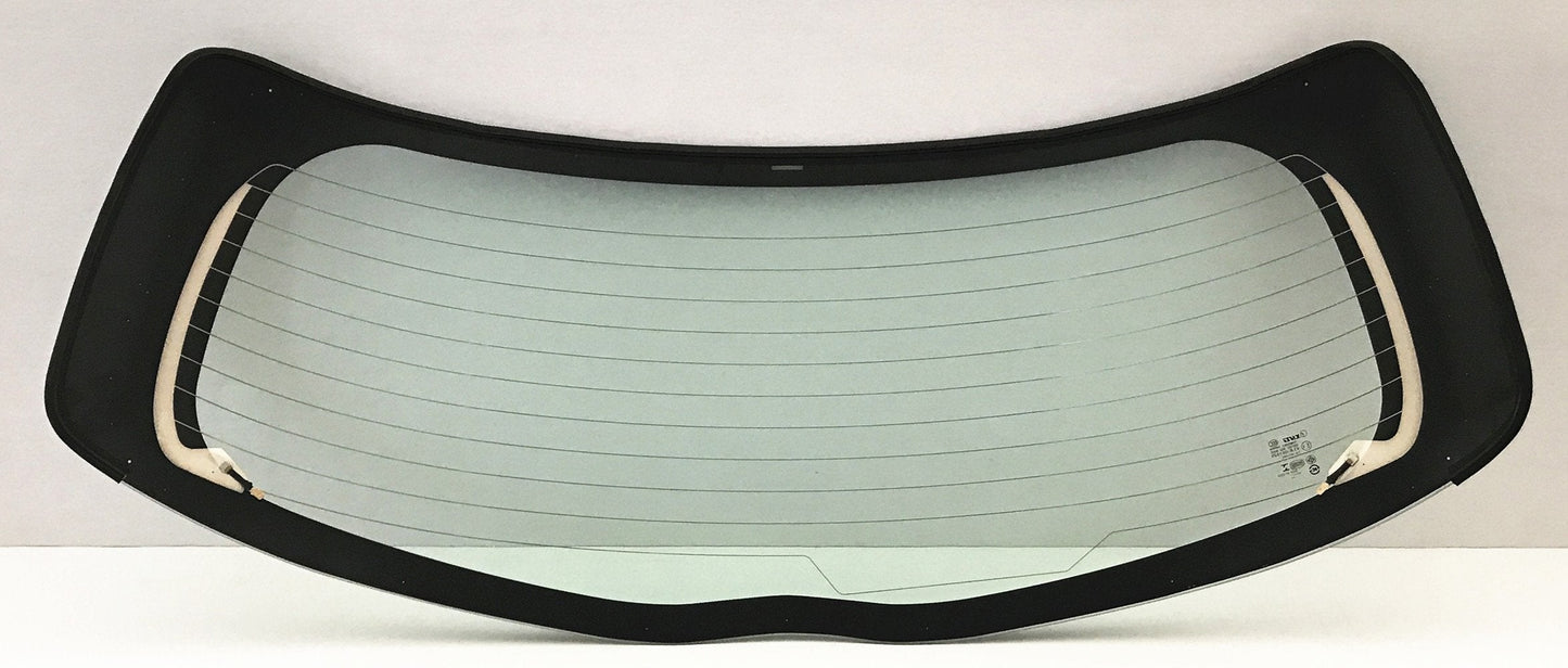 Heated Back Window Back Glass w/o Wiper Hole Style Compatible with Toyota Yaris Hatchback 2012-2019 Models