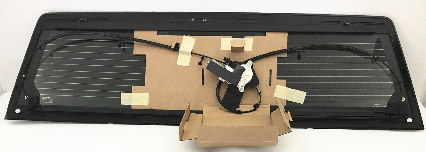 OE W/Motor Heated Sliding Back Window Glass Back Power Slider Compatible with Ram Pickup 2013-2018 1500 / 2019-2024 1500Classic / 2013-2025 2500 3500 4500 5500 Models