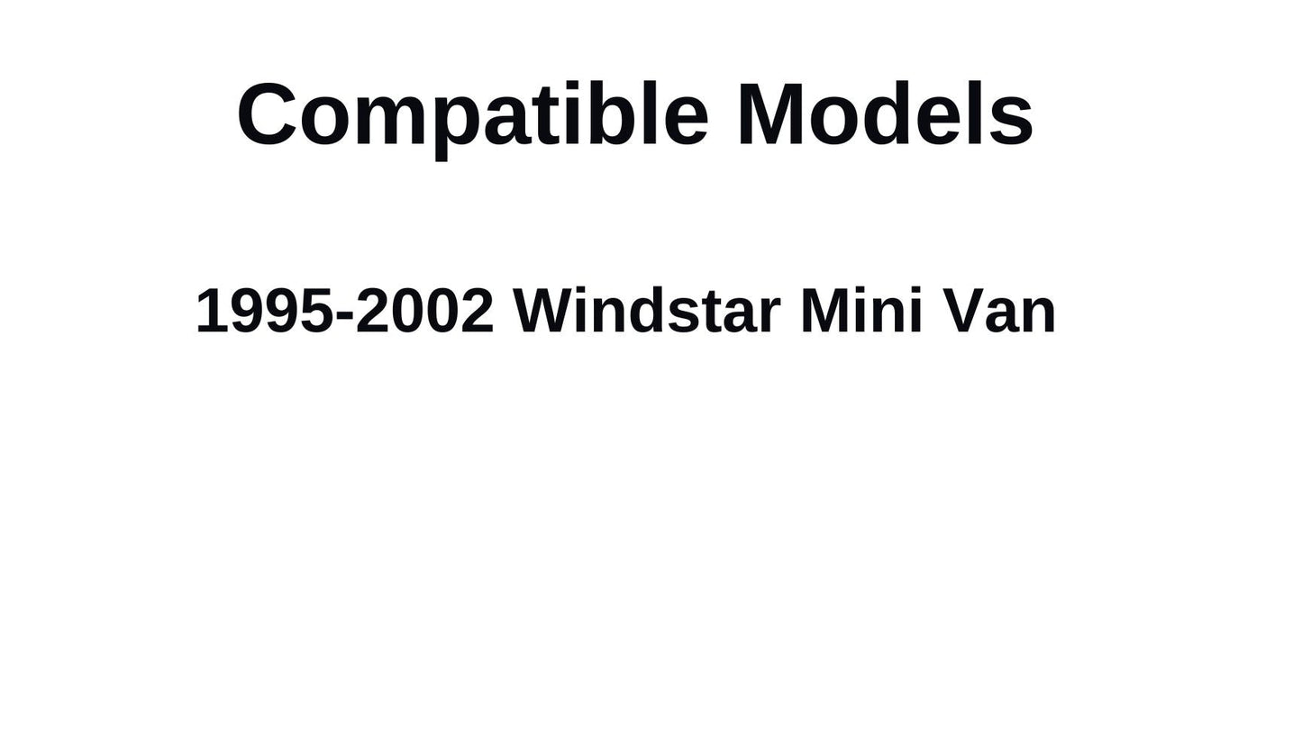 Passenger Right Side Front Door Window Door Glass Compatible with Ford Windstar Mini Van 1995-2002 Models