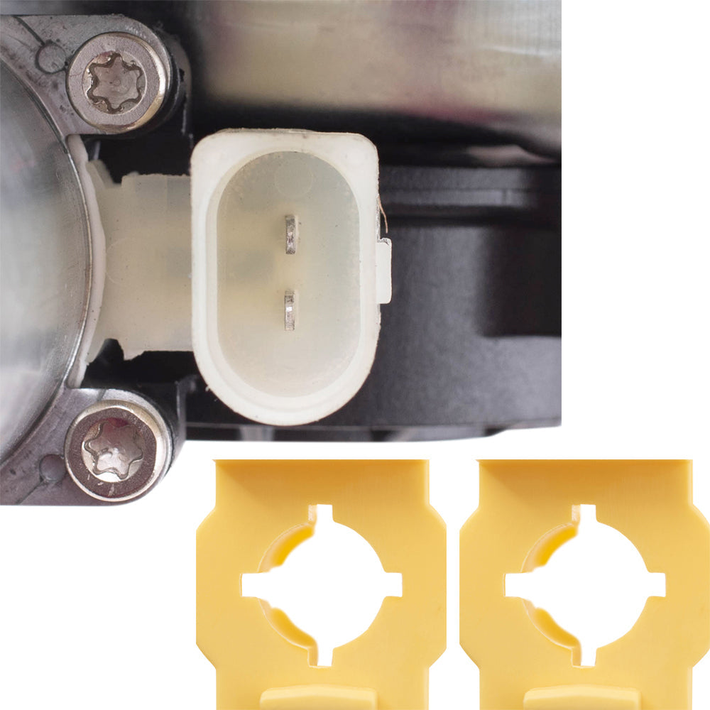 Pair Front Power Window Regulators with Motors Compatible with 2000-2006 X5