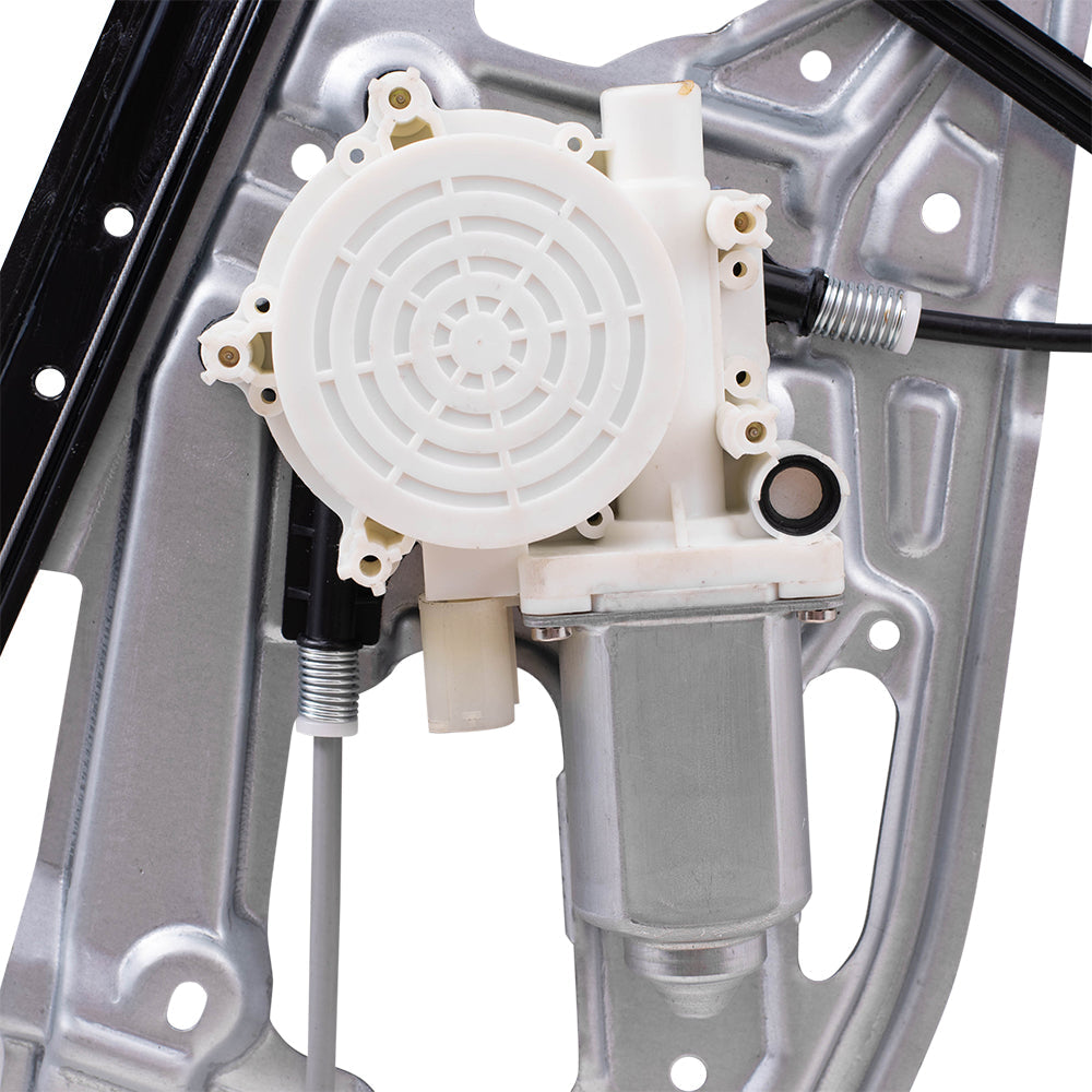 Front Drivers Power Window Regulator w/ Motor 2 Pin Connector Compatible with 95-01 7 Series w/o Anti-Theft Glass