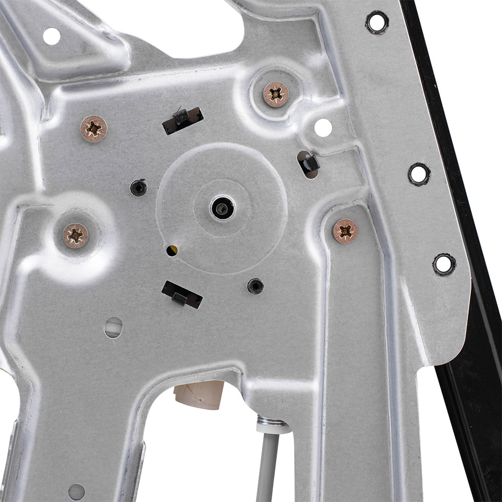 Front Drivers Power Window Regulator w/ Motor 2 Pin Connector Compatible with 95-01 7 Series w/o Anti-Theft Glass