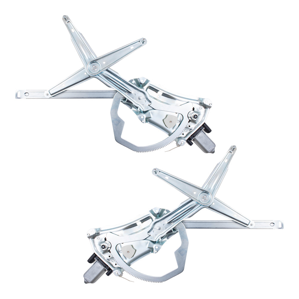 Driver and Passenger Power Window Regulators w/ Motor Compatible with 92-99 3 Series E36 Coupe Convertible 95-99 M3 Coupe Convertible