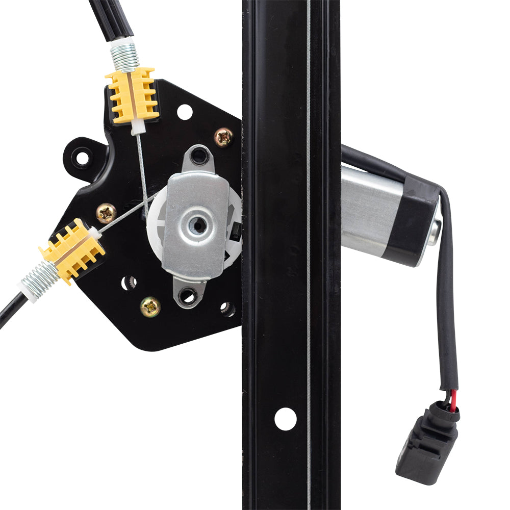 Driver and Passenger Rear Power Window Lift Regulators with Motors Assemblies Compatible with 2000-2006 X5 51357125059 51357125060