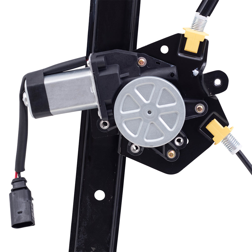 Driver and Passenger Rear Power Window Lift Regulators with Motors Assemblies Compatible with 2000-2006 X5 51357125059 51357125060