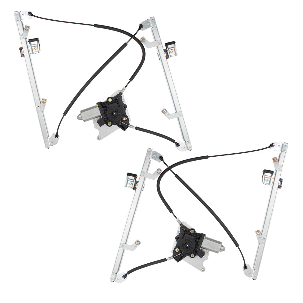 Front Driver Left Passenger Right Power Window Regulator With Motor Set Compatible With 2002-2018 Mercedes-Benz G-Class W463