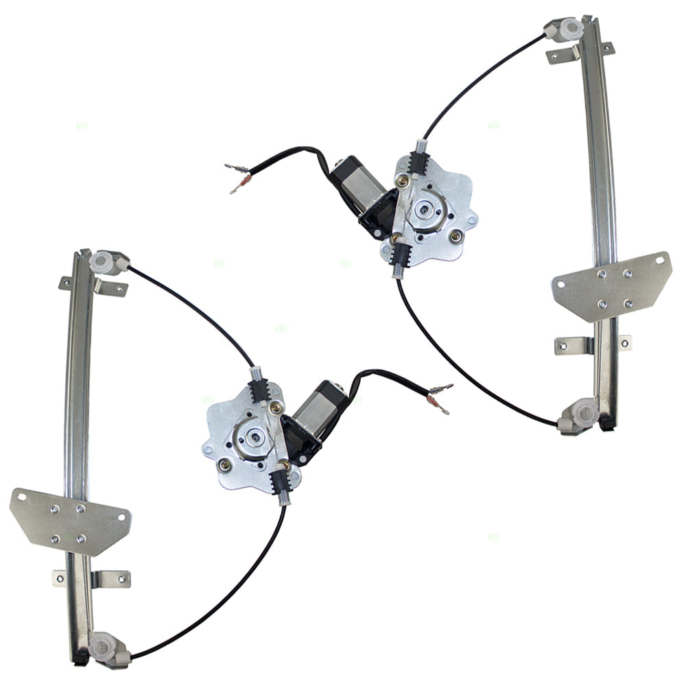 Power Window Regulators Set fits 2000-2004 Volvo S40 V40 Front Pair w/Motors