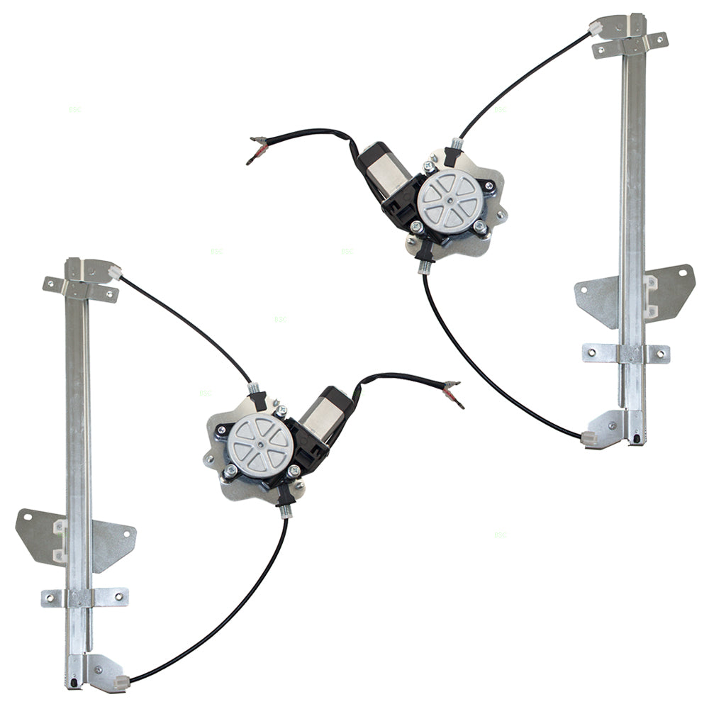 Power Window Regulators Set fits 2000-2004 Volvo S40 V40 Front Pair w/Motors