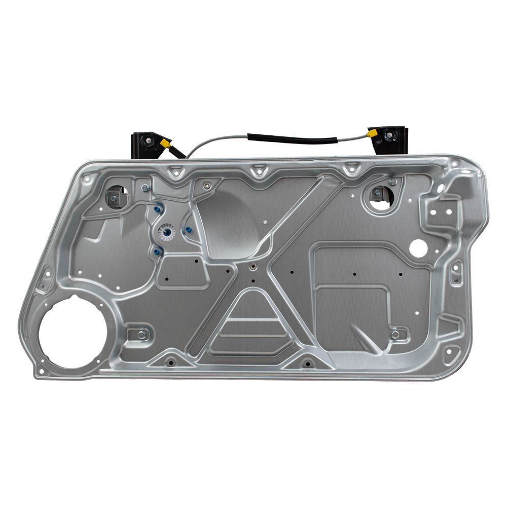 Driver and Passenger Front Power Window Lift Regulators with Interior Door Panels Compatible with 1998-2010 New Beetle 1C0837655C 1C0837656C