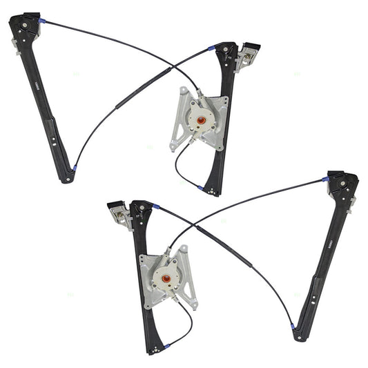 Driver and Passenger Front Power Window Lift Regulators Compatible with 96-02 A4 S4 Gen 1 8D0837461 8D0837462
