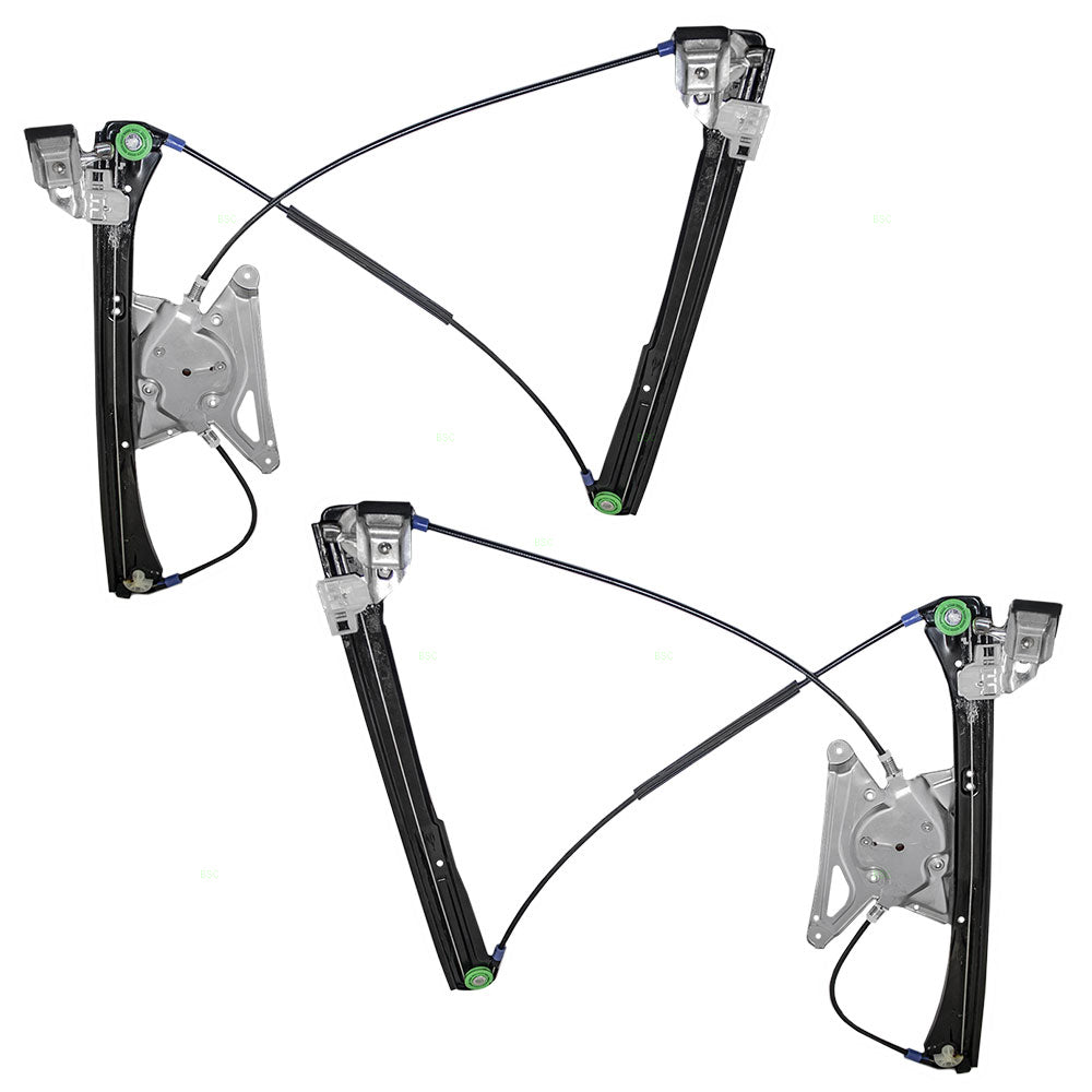 Driver and Passenger Front Power Window Lift Regulators Compatible with 96-02 A4 S4 Gen 1 8D0837461 8D0837462