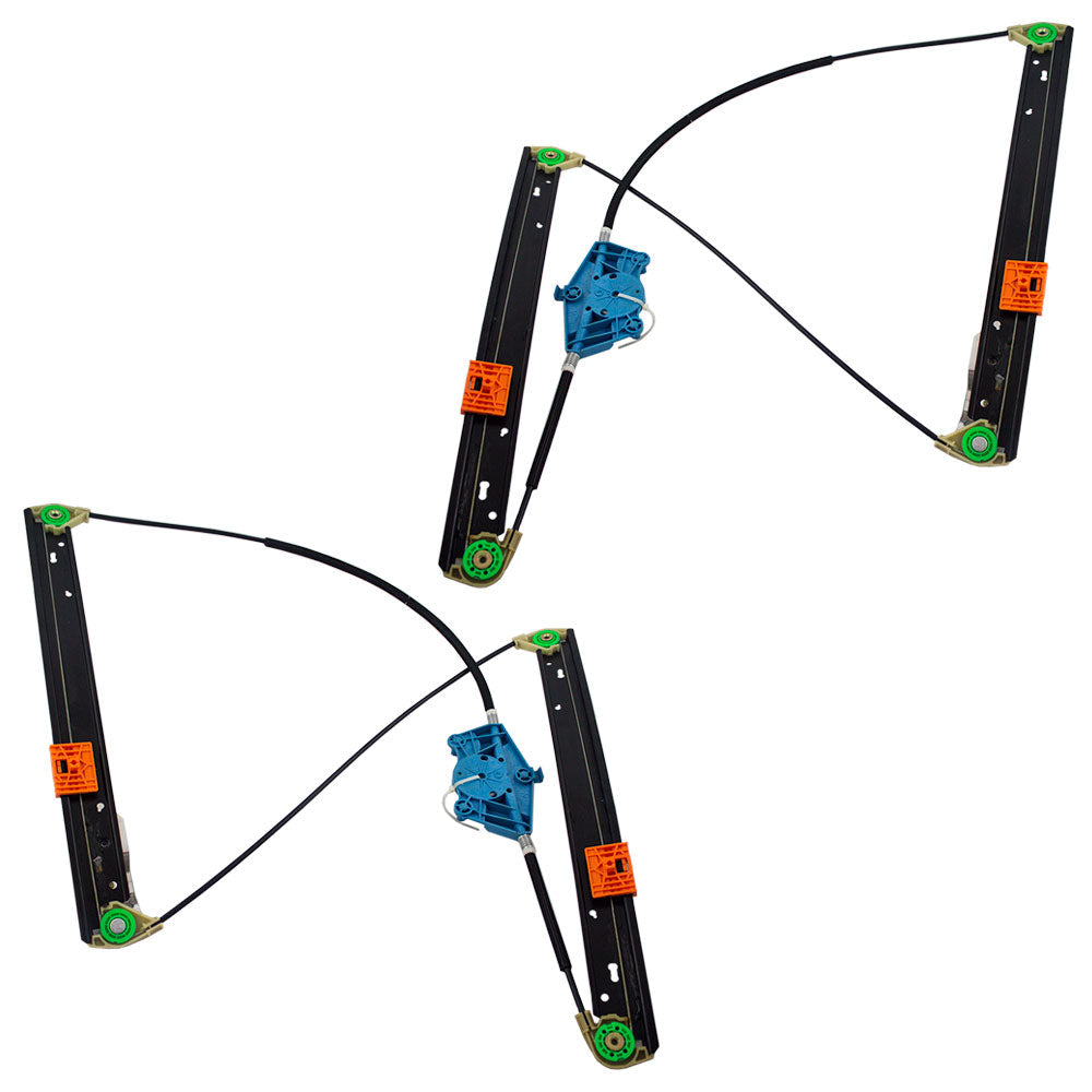 Pair Set Front Power Window Lift Regulators Compatible with 02-08 A4 S4 RS4 Gen 2 Gen 3 Sedan Wagon 8E0837461C 8E0837462C