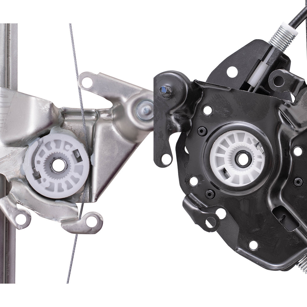 4 Pc Set of Power Window Regulators W/O Motor for 1999-2005 3-Series Sedan/Wagon