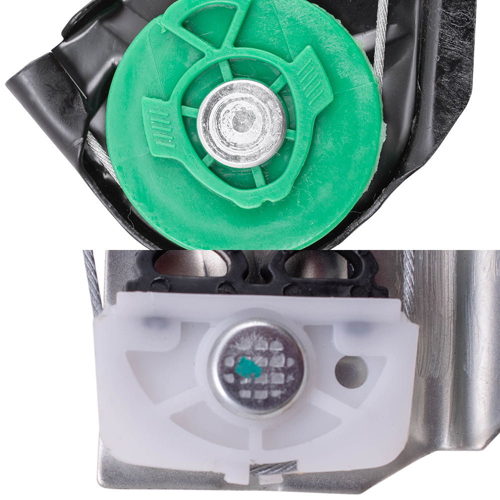 4 Pc Set of Power Window Regulators W/O Motor for 1999-2005 3-Series Sedan/Wagon