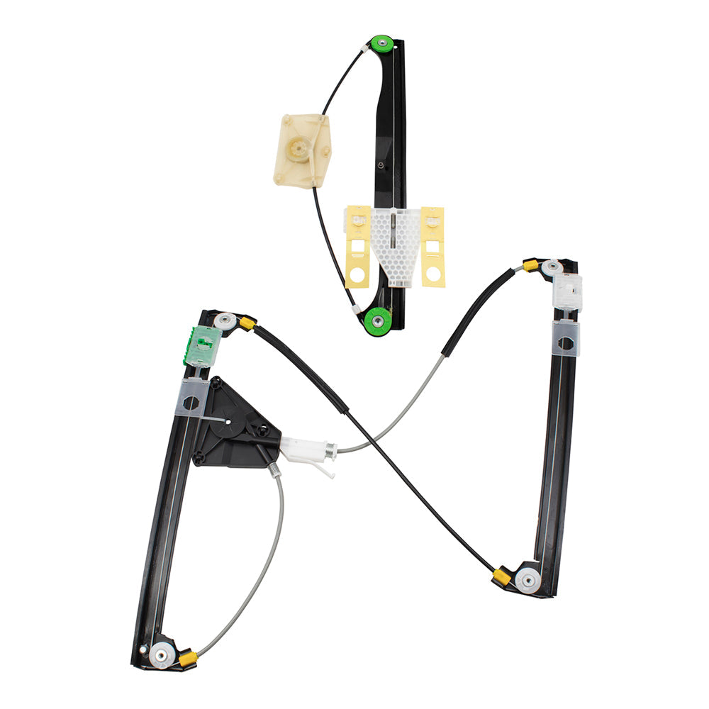 Driver Side Front and Rear Power Window Regulators Without Motor Compatible with 2006-2013 A3 & 2006-2013 A3 Quattro