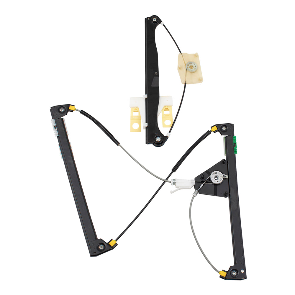 Driver Side Front and Rear Power Window Regulators Without Motor Compatible with 2006-2013 A3 & 2006-2013 A3 Quattro