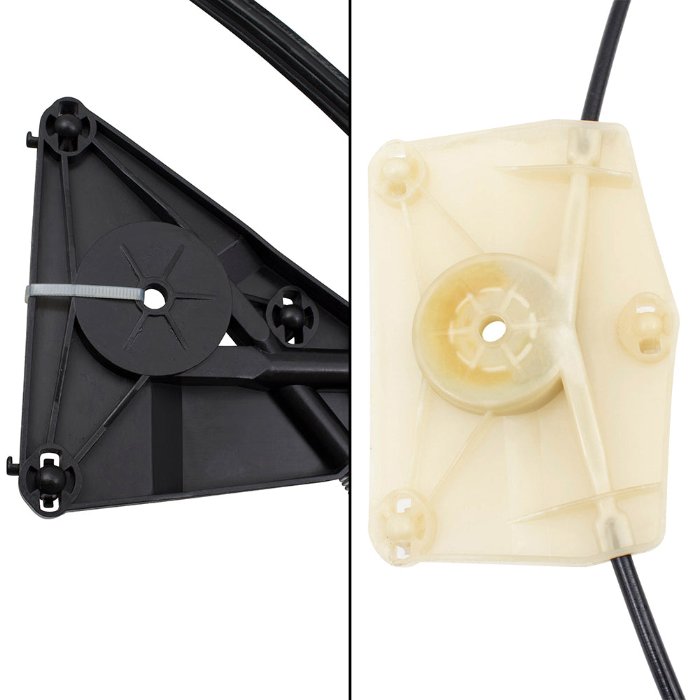 Driver Side Front and Rear Power Window Regulators Without Motor Compatible with 2006-2013 A3 & 2006-2013 A3 Quattro