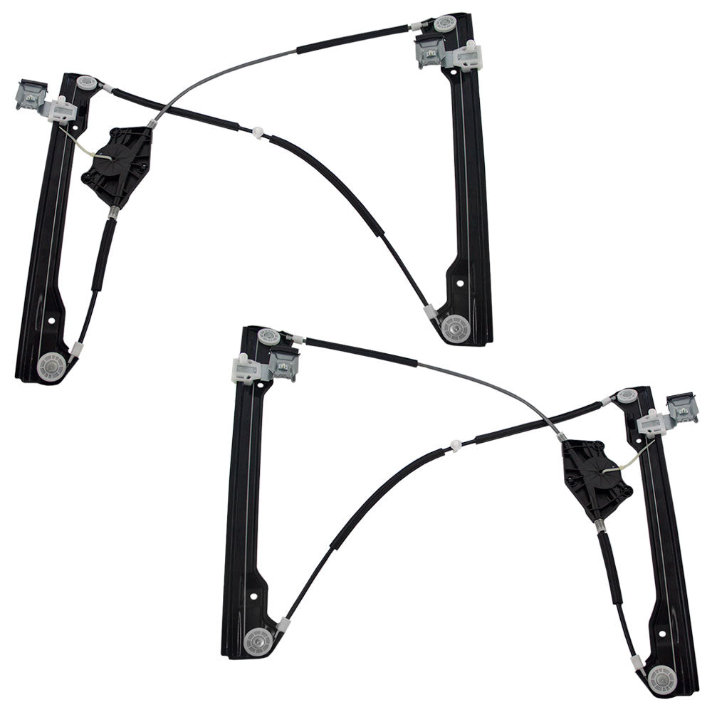 Driver and Passenger Front Power Window Lift Regulators Replacement for 98-10 New Beetle 2-Door Hatchback 1C0837655C 1C0837656C