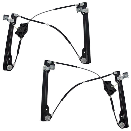 Driver and Passenger Front Power Window Lift Regulators Replacement for 98-10 New Beetle 2-Door Hatchback 1C0837655C 1C0837656C