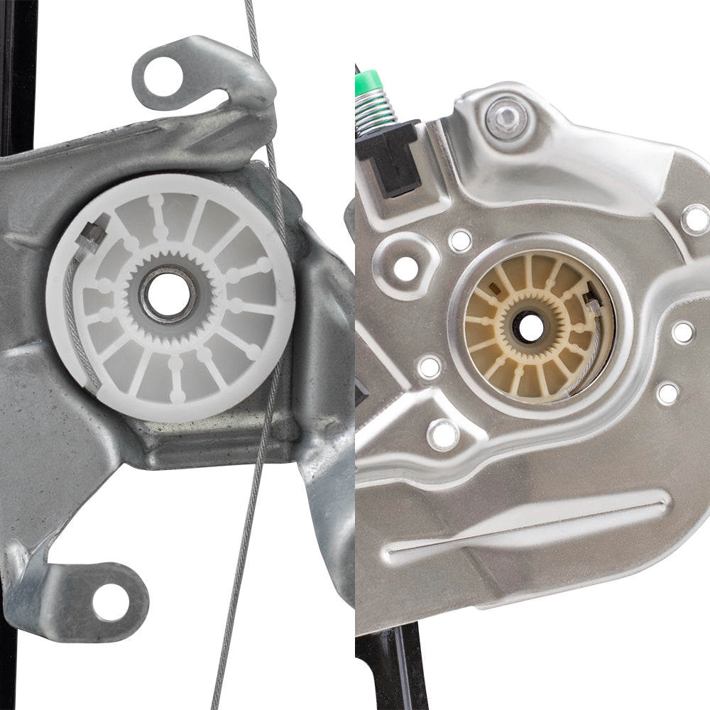 Front and Rear Driver and Passenger Side Power Window Regulators Without Motor 4 Piece Set Compatible with 2000-2006 X5