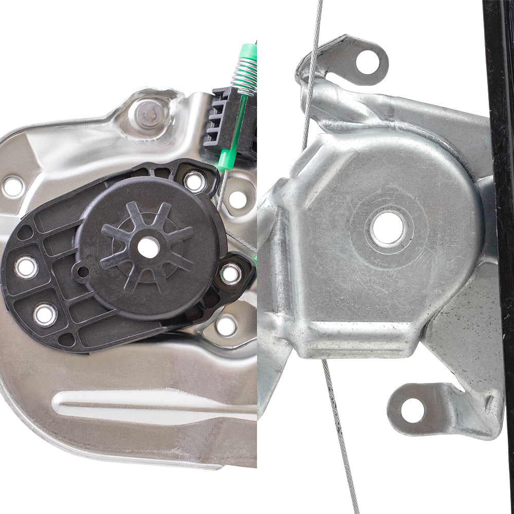 Front and Rear Driver and Passenger Side Power Window Regulators Without Motor 4 Piece Set Compatible with 2000-2006 X5