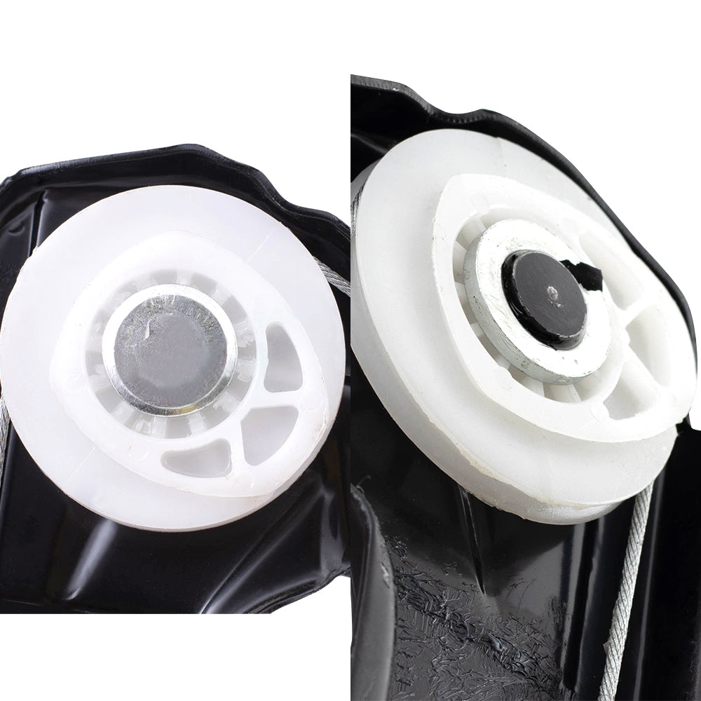 Front and Rear Driver and Passenger Side Power Window Regulators Without Motor 4 Piece Set Compatible with 2000-2006 X5