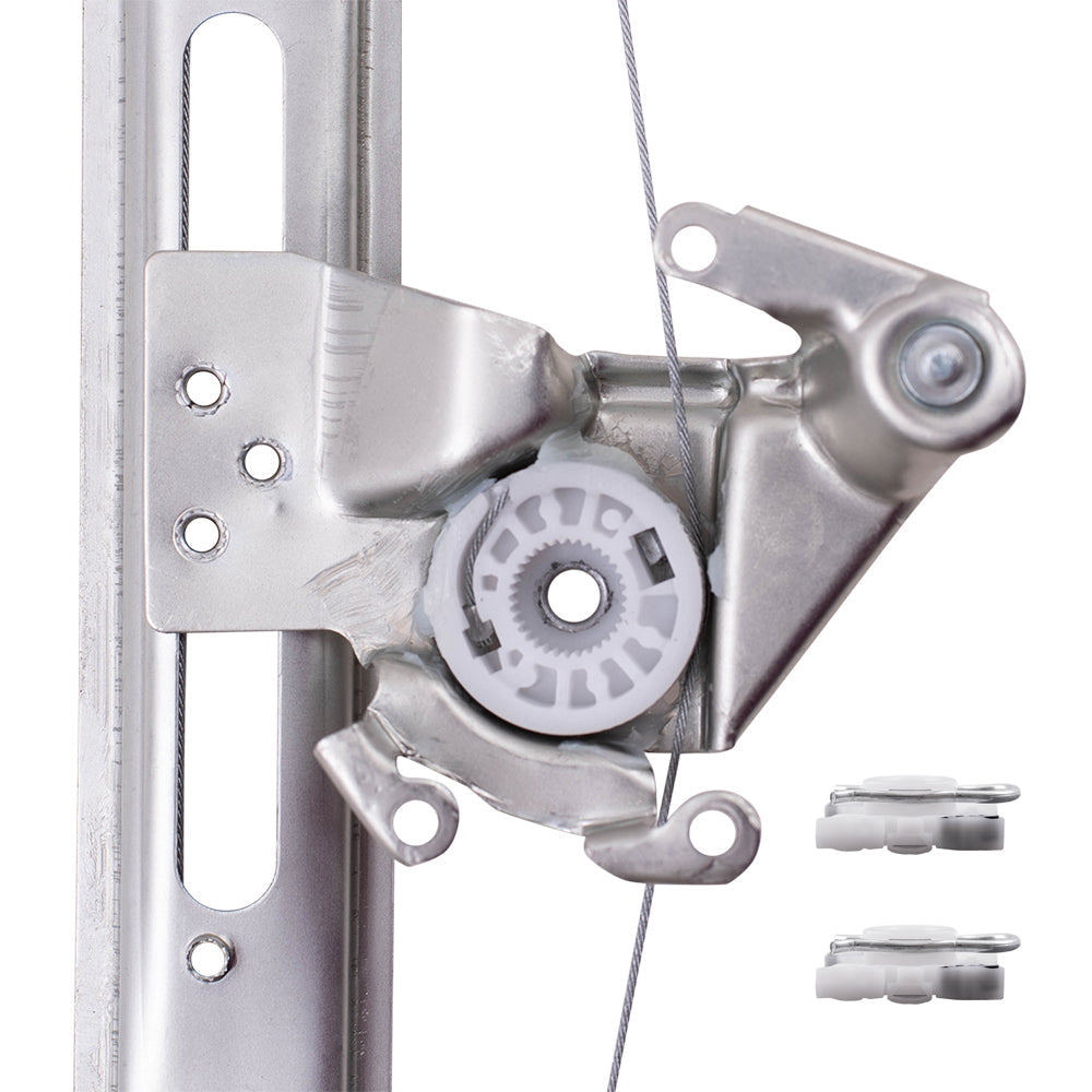 Rear Power Window Regulators with Guide Clips Compatible with 99-05 3 Series Sedan Wagon 51321938884