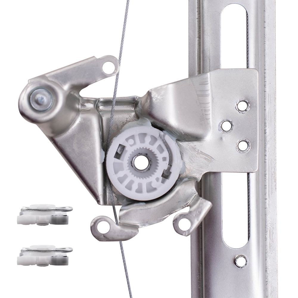 Passengers Rear Power Window Lift Regulator & Sliding Pivot Clips Compatible with 1999-2005 3 Series Sedan Wagon 51358212100