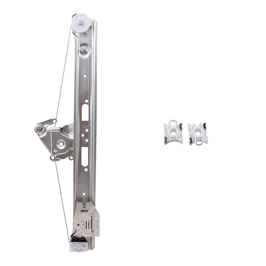 Drivers Rear Power Window Lift Regulator & Sliding Pivot Clips Compatible with 1999-2005 3 Series Sedan Wagon 51358212099