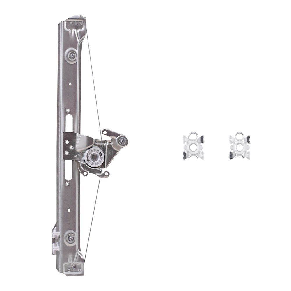 Drivers Rear Power Window Lift Regulator & Sliding Pivot Clips Compatible with 1999-2005 3 Series Sedan Wagon 51358212099