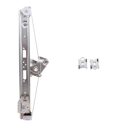 Passengers Rear Power Window Lift Regulator & Sliding Pivot Clips Compatible with 1999-2005 3 Series Sedan Wagon 51358212100