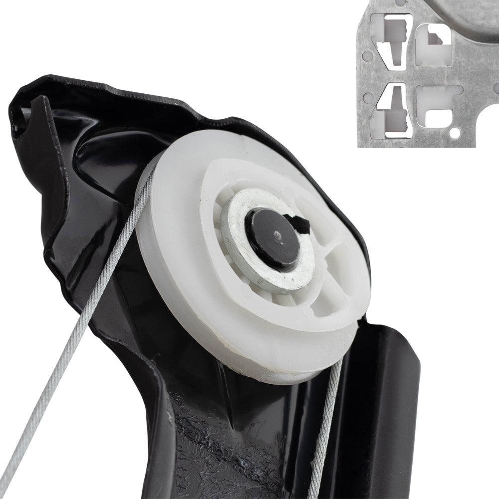 Pair Rear Power Window Regulators Compatible with 2000-2006 X5