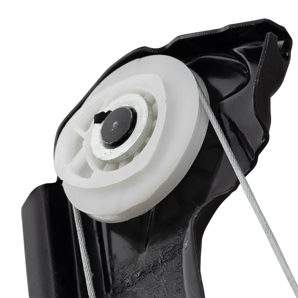 Driver and Passenger Rear Power Window Lift Regulators Compatible with 00-06 X5 SUV 51357125059 51357125060