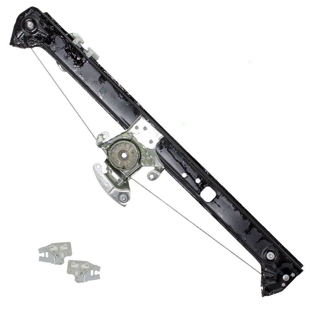 Passengers Rear Power Window Lift Regulator with Set of Repair Guide Clips Compatible with 00-06 X5 5135712506 51337020659
