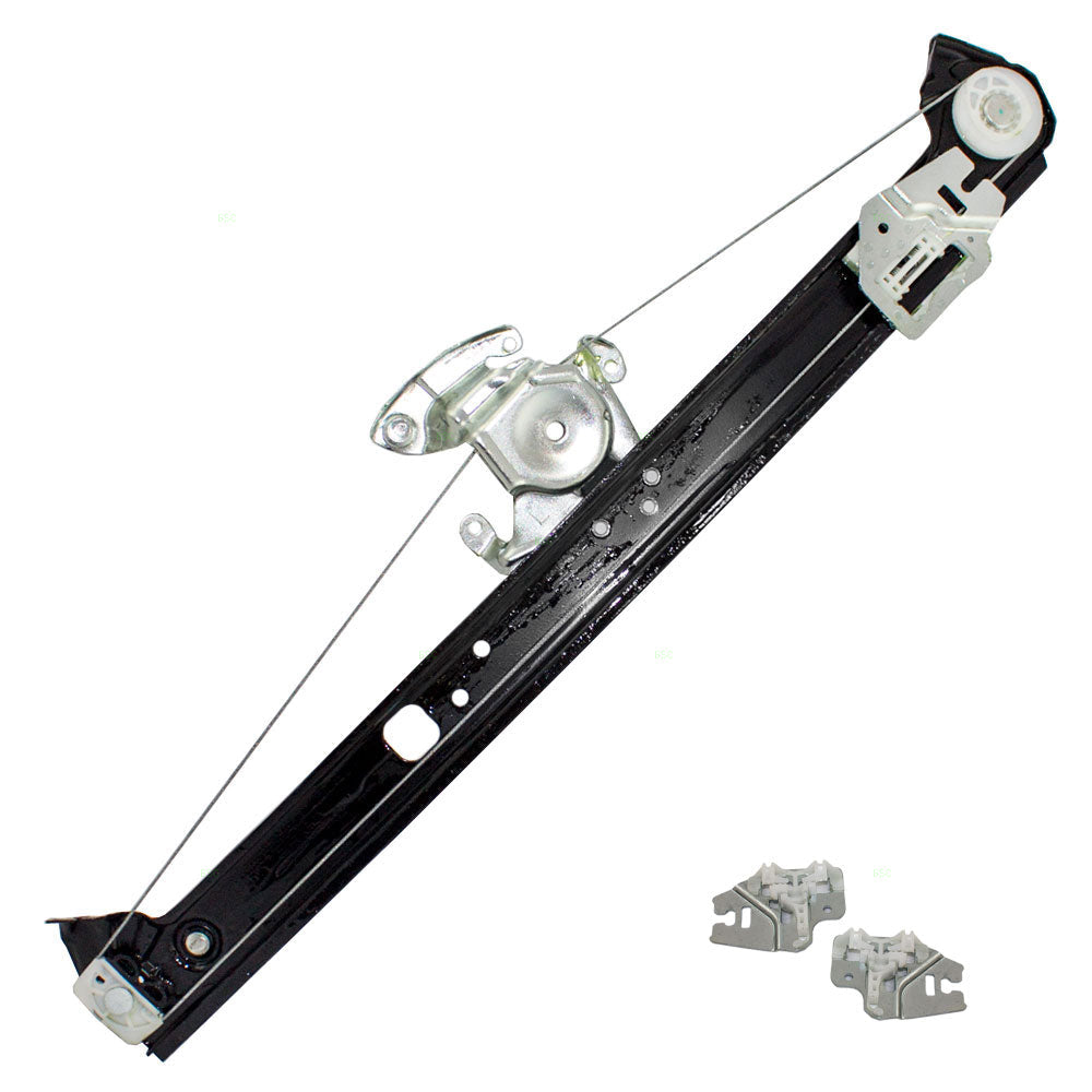 Drivers Rear Power Window Lift Regulator & Repair Guide Clips Compatible with 2000-2006 X5 51357125059 51337020659