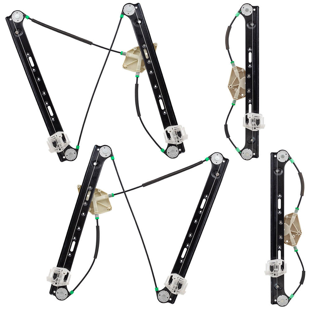 4 Pc Set Power Window Regulators Compatible with 04-10 X3