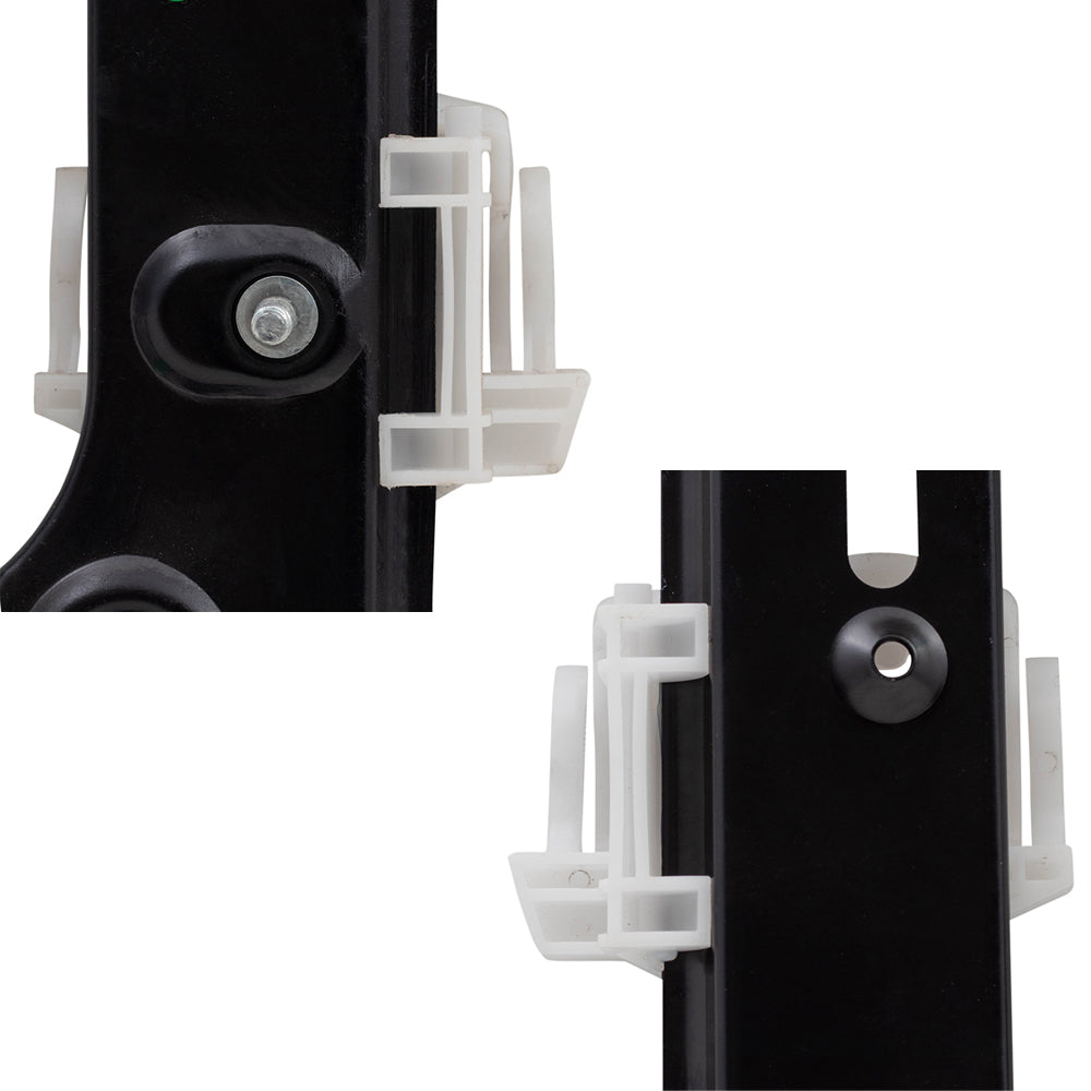 Front and Rear Drivers Side Set Power Window Regulators Compatible with 04-10 X3