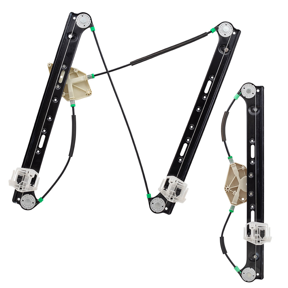 Drivers Set of Front & Rear Power Window Lift Regulators Compatible with 04-10 X3 SUV 51333448249 51353448251