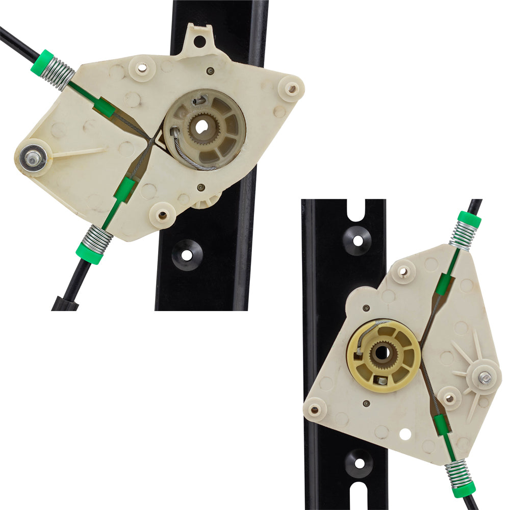 Drivers Set of Front & Rear Power Window Lift Regulators Compatible with 04-10 X3 SUV 51333448249 51353448251