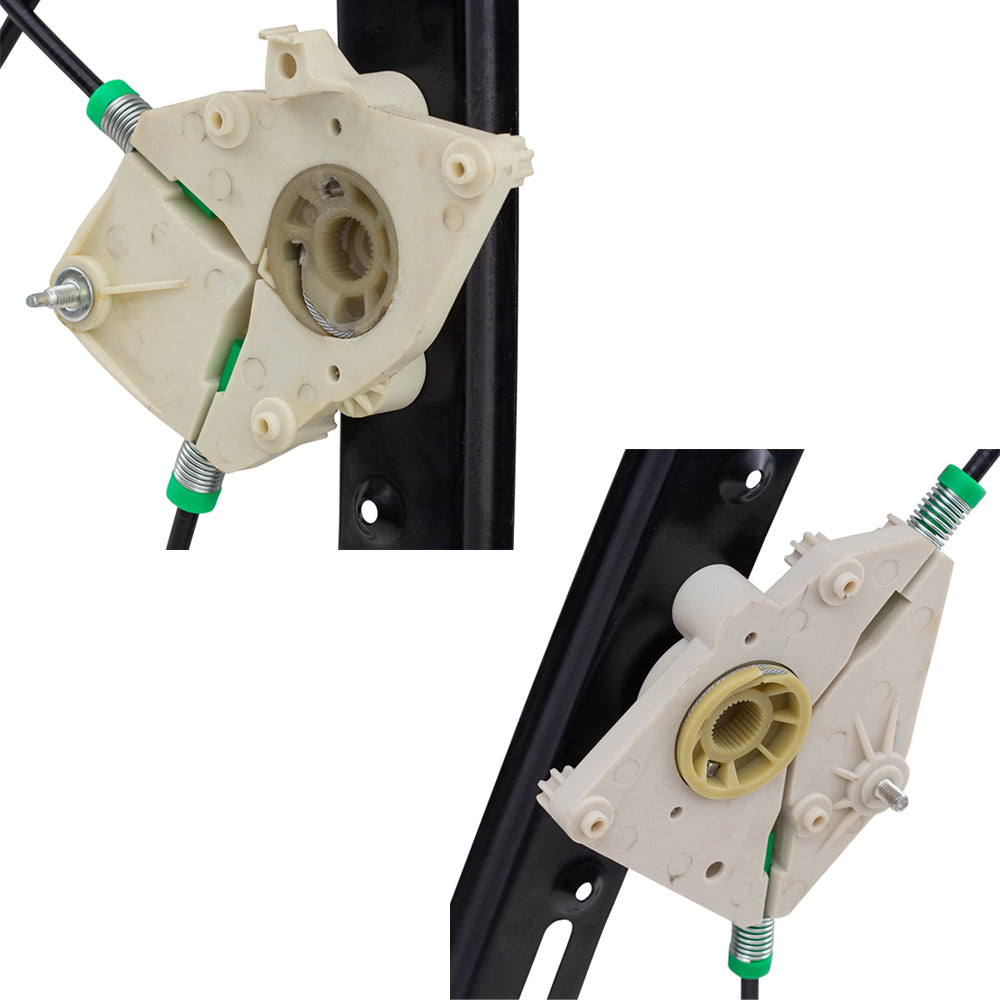 Drivers Set of Front & Rear Power Window Lift Regulators Compatible with 04-10 X3 SUV 51333448249 51353448251