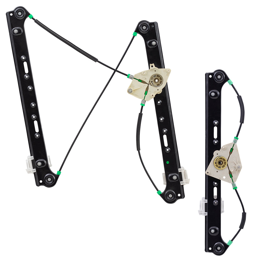 Drivers Set of Front & Rear Power Window Lift Regulators Compatible with 04-10 X3 SUV 51333448249 51353448251