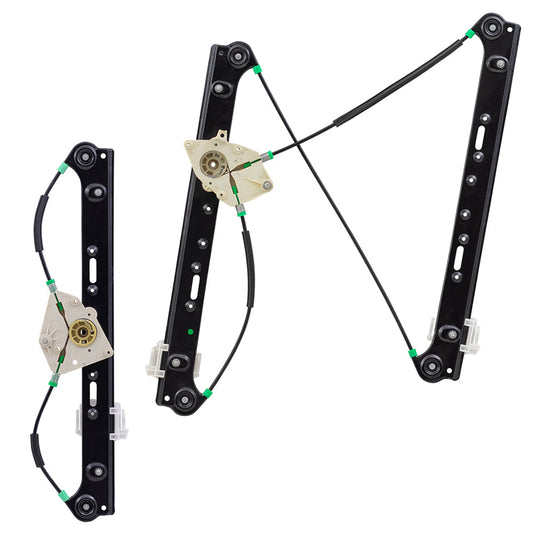 Front and Rear Passengers Side Set Power Window Regulators Compatible with 04-10 X3