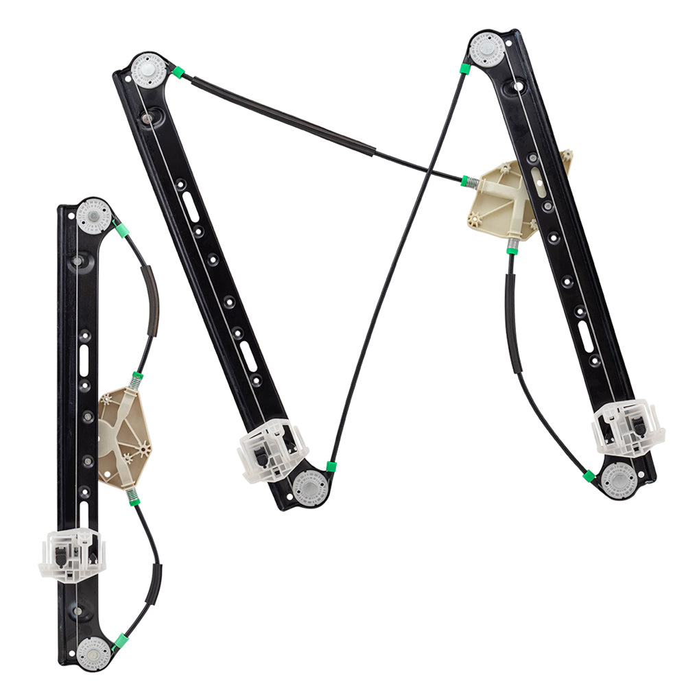 Front and Rear Passengers Side Set Power Window Regulators Compatible with 04-10 X3