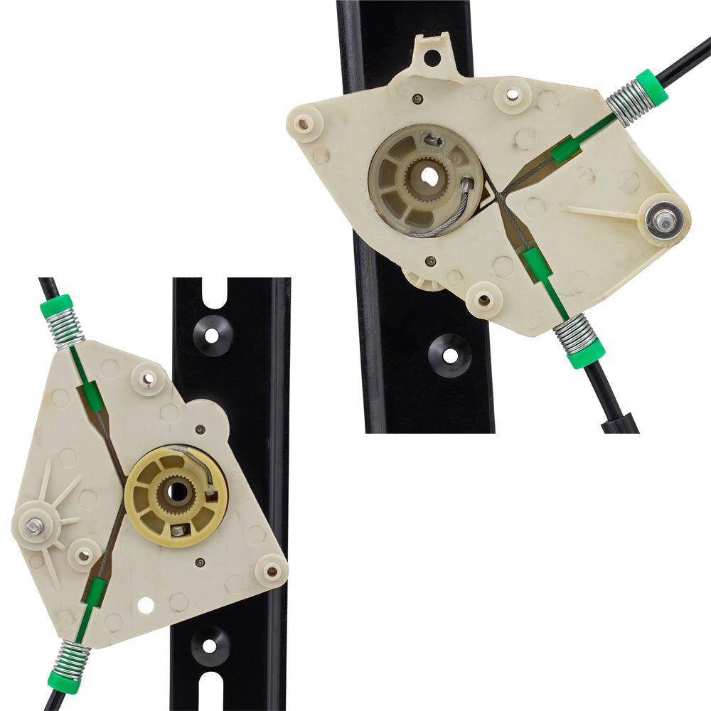 Front and Rear Passengers Side Set Power Window Regulators Compatible with 04-10 X3