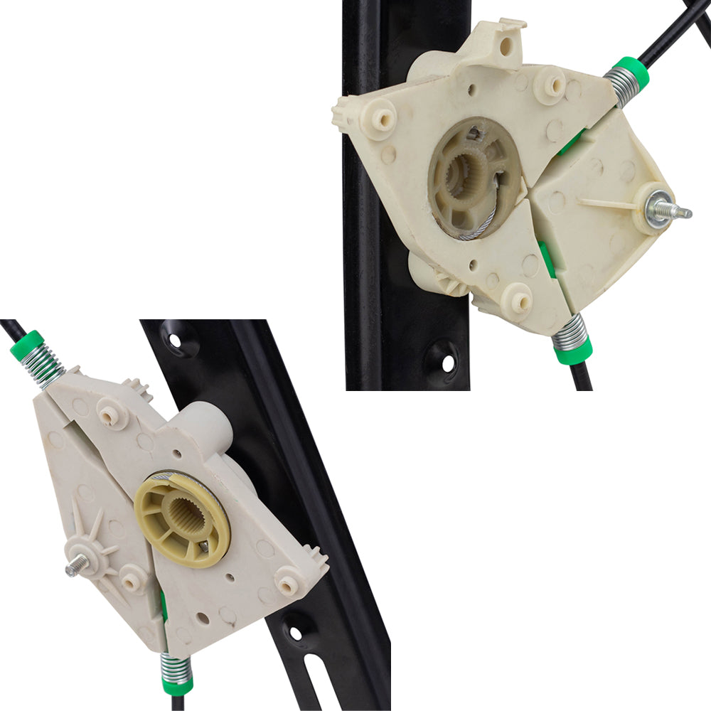 Front and Rear Passengers Side Set Power Window Regulators Compatible with 04-10 X3