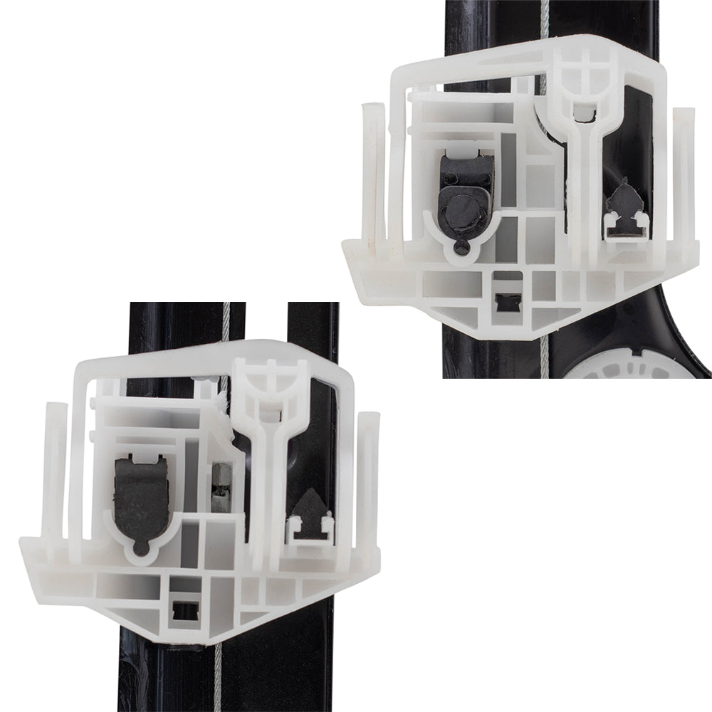 Front and Rear Passengers Side Set Power Window Regulators Compatible with 04-10 X3