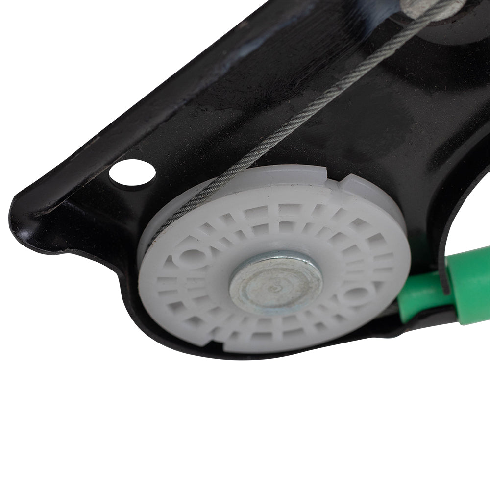 Driver and Passenger Rear Power Window Lift Regulators Compatible with 2004-2010 X3 51353448251 51353448252