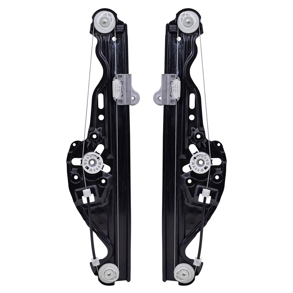 Driver and Passenger Rear Power Window Lift Regulators Compatible with 2004-2010 5 Series 2006-2010 M5 51357184745 51357184746